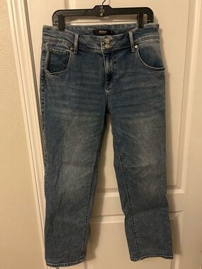 Hudson double button straight leg size 12 jeans. EUC